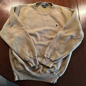 POLO RALPH LAUREN TAN CREW NECK SWEATSHIRT MEN'S SIZE SMALL